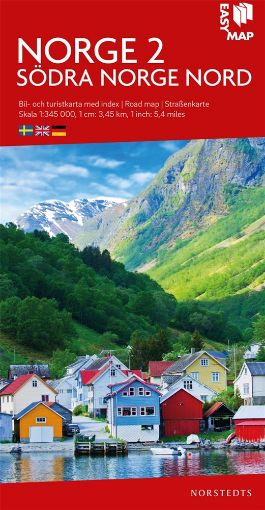 Bild på Södra Norge nord EasyMap : Skala 1:345.000