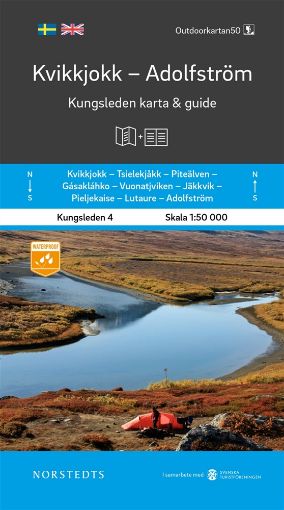 Bild på Kvikkjokk Adolfström Kungsleden 4 Karta och guide : Outdoorkartan skala 1:50 000