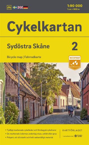 Bild på Cykelkartan Blad 2 Sydöstra Skåne 2023-2025