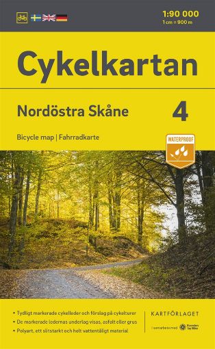 Bild på Cykelkartan Blad 4 Nordöstra Skåne 2023-2025