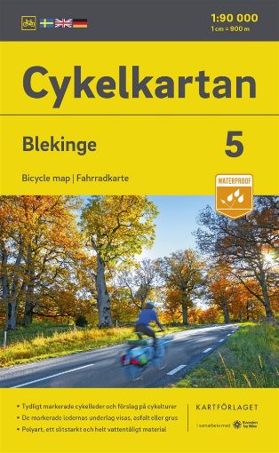Bild på Cykelkartan Blad 5 Blekinge 2023-2025