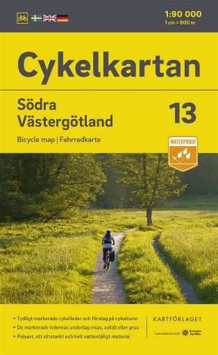 Bild på Cykelkartan Blad 13 Södra Västergötland 2023-2025