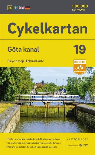 Bild på Cykelkartan Blad 19 Göta kanal 2023-2025