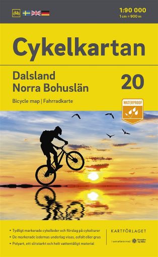 Bild på Cykelkartan Blad 20 Dalsland/Norra Bohuslän 2023-2025