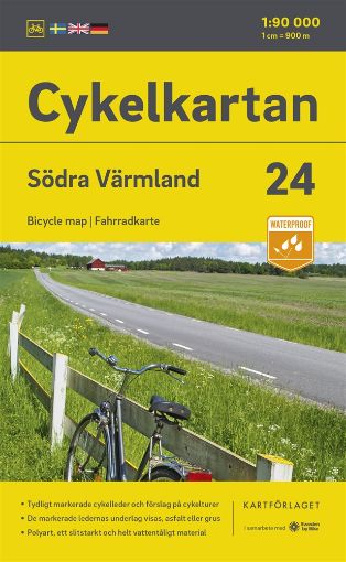 Bild på Cykelkartan Blad 24 Södra Värmland 2023-2025