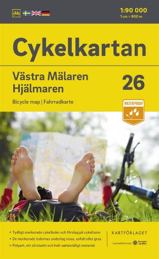 Bild på Cykelkartan Blad 26 V:a Mälaren/Hjälmaren 2023-2025
