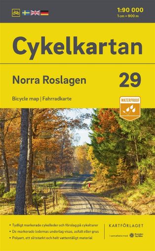Bild på Cykelkartan Blad 29 Norra Roslagen 2023-2025