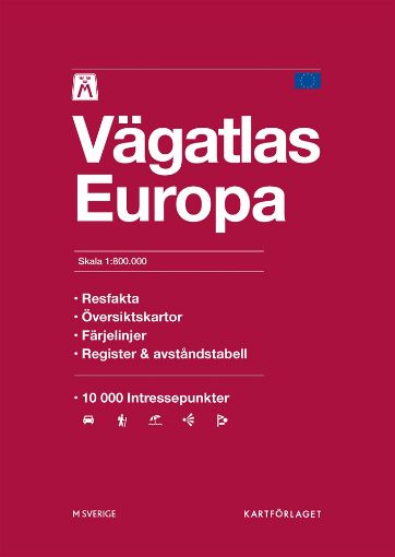 Bild på M Vägatlas Europa Skala 1:800 000