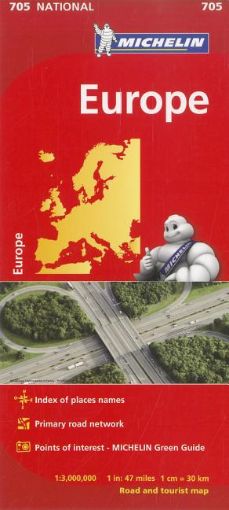 Bild på Europa Michelin 1:3milj, national map 705