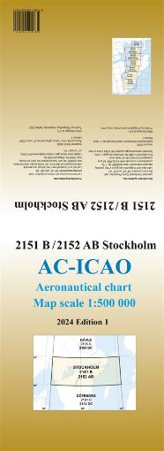 Bild på ACICAO 2151B/2152AB Stockholm 2024 : Skala 1:500 000